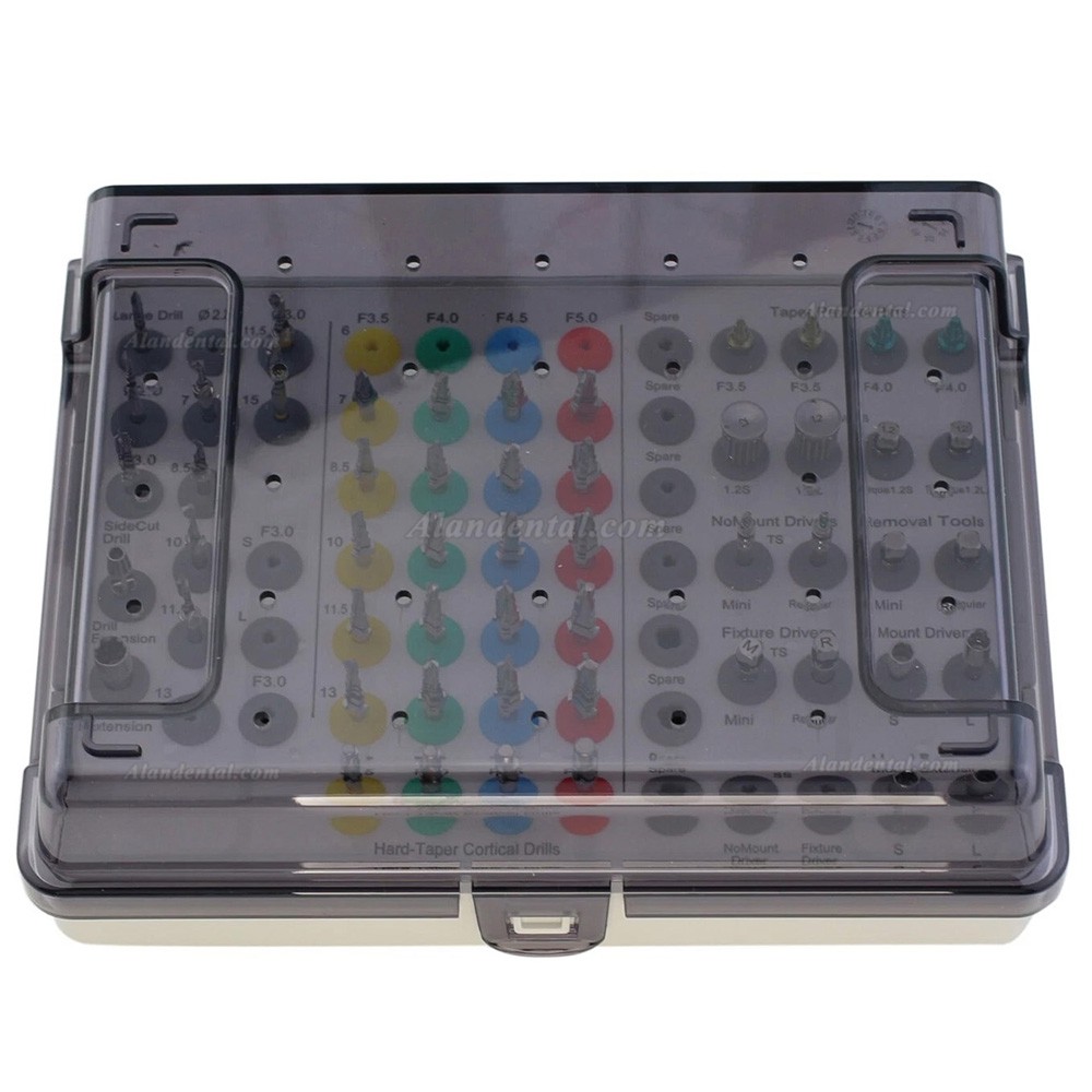 Universal Implant Taper Surgical Kit Guide Twist Drills Instruments Hiossen OSSTEM Style